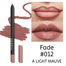 Load image into Gallery viewer, Waterproof Matte Lipliner Pencil Sexy Red Contour Tint Lipstick Lasting Non-stick Cup Moisturising Lips Makeup Cosmetic 12Color