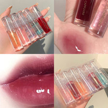 Load image into Gallery viewer, Transparent Crystal Jelly Lipgloss Shiny Clear Mirror Moisturizing Lip Balm Glitter Liquid Lipstick Lip Oil Fruit Taste Lip Tint