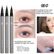 Load image into Gallery viewer, New 3/1Pc Waterproof Liquid Eyebrow Easy To Color Sweat-proof Eyebrow Pen 0.01MM Ultra Thin Head Eye Makeup Cosmetic Wholesale