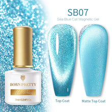 Load image into Gallery viewer, BORN PRETTY 7ml 9D Laser Cat Magnetic Gel Nail Gel Pink Magnetic Gel Soak Off UV LED Nail Varnish UV Gel Need Pink Nude Base