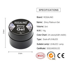 Load image into Gallery viewer, ROSALIND Gel Nail Polish Glitter Paint Hybrid Varnishes Shiny Top Base Coat For Nails Set Semi Permanent For Manicure Nail Art