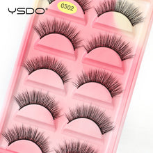 Load image into Gallery viewer, YSDO 5 Pairs Eyelashes Natural Long 3D Mink Lashes Fluffy Volume Mink False Eyelashes Cruelty Free Wispy Lashes Makeup Cilios