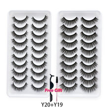 Load image into Gallery viewer, AYRMILLA 5/20Pairs 3D Mink Lashes Natural False Eyelashes Dramatic Thick Fake Eyelash Extension Faux Cils Wholesale Makeup Tools