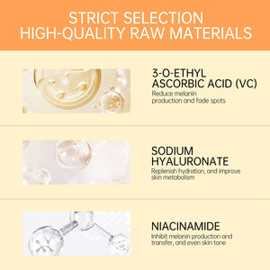 JellyPrim Vitamin C Skin Care Serum For Face Glowing Hyaluronic Acid Fade Acne Marks Moisturizing Facial Sun Spots Whiten Serum