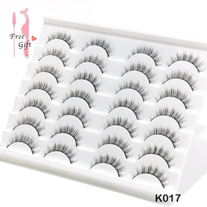 AYRMILLA Natural False Eyelashes 5/10/14Pairs Dramatic 3D Mink Lashes Thick Fake Eyelash Extension Faux Cils Makeup maquiagem