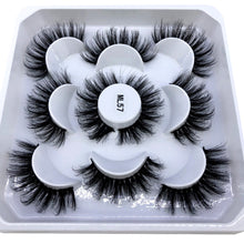 Load image into Gallery viewer, HBZGTLAD New 5 pairs 8-25mm natural 3D false eyelashes fake lashes makeup kit Mink Lashes extension mink eyelashes maquiagem