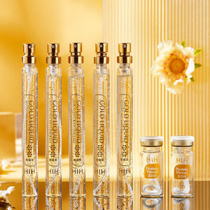 24K Gold Face Serum Active Collagen Silk Thread Facial Essence Anti-Aging Smoothing Firming Moisturizing Hyaluronic Skin Care