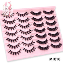 Load image into Gallery viewer, AYRMILLA Natural False Eyelashes 5/10/14Pairs Dramatic 3D Mink Lashes Thick Fake Eyelash Extension Faux Cils Makeup maquiagem