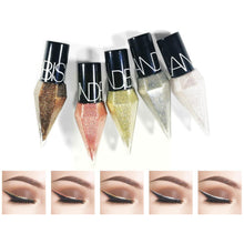 Load image into Gallery viewer, Eye Shadow Pearlescent Diamond Eye Shadow Liquid 5-color Sequins MakeUp Smooth Mini Fine Brush Eyeliner Shine And Head