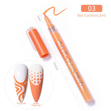 Load image into Gallery viewer, 1 Pc Nail Art Graffiti Pen Black Color UV Gel Polish Design Dot Painting Detailing Pen Brushes DIY Nail Art Adorn Tools