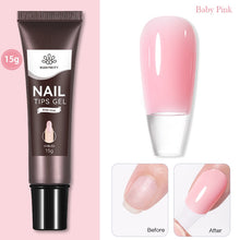 Load image into Gallery viewer, BORN PRETTY 30/20ml Glitter Acrylic Gel Finger Extension Silver Pink Extension Gel Soak Off Nail Art Gel Varnish