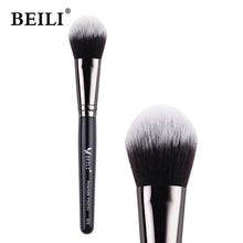 Load image into Gallery viewer, BEILI Black Foundation Make up Brush Big Definer Powder Blush Soft Synthetic Hair Makeup Brushes Highlighter Fan Contour Tools