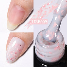 Load image into Gallery viewer, UR SUGAR 7ml Gold Glitter Gel Nail Polish Platinum Shining Mineral Sequins Soak Off UV LED Gel Nail Semi Permanent Manicure