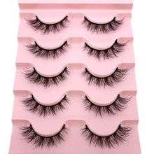 Load image into Gallery viewer, 2022 New 5 pairs natural false eyelashes fake lashes long makeup 3d mink lashes eyelash extension mink eyelashes short eyelashes
