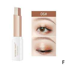 Load image into Gallery viewer, Double Color Glitter Eye shadow Stick Matte Eyeshadow Makeup Waterproof Bicolor Shimmer Cosmetics Beauty Makeup Tool