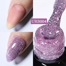Load image into Gallery viewer, UR SUGAR 7ml Gold Glitter Gel Nail Polish Platinum Shining Mineral Sequins Soak Off UV LED Gel Nail Semi Permanent Manicure