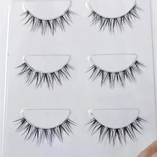 Load image into Gallery viewer, NEW Wholesale Mink Eyelashes 3pair lashes invisible band mink lashes reusable false eyelashes Makeup in Bulk