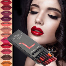 Load image into Gallery viewer, 6 12Pcs/Set Waterproof Pencil Lipstick Set Pen Matte Lip Liner Long Lasting Makeup Pens Easy to Wear Non-stick Cup карандаш для