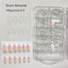 Load image into Gallery viewer, Gel Nails Extension System Full Cover Sculpted Clear Stiletto Coffin False Nail Tips 240pcs/bag