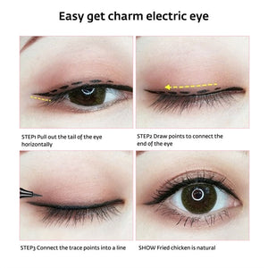 Waterproof Quick Dry Liquid Eyeliner Sweatproof Anti-oil Smudge-Proof Long-lasting Black Eyeliner Pencil Beauty Eyes Makeup Tool