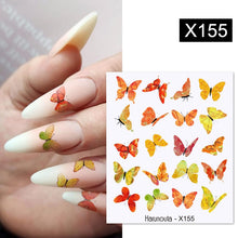 Load image into Gallery viewer, Harunouta 1 Sheet Nail Water Decals Transfer Lavender Spring Flower Leaves Nail Art Stickers Nail Art Manicure DIY