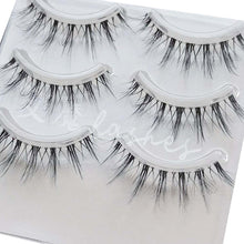 Load image into Gallery viewer, NEW Wholesale Mink Eyelashes 3pair lashes invisible band mink lashes reusable false eyelashes Makeup in Bulk
