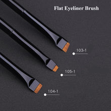 Load image into Gallery viewer, Professional Eyeliner Brush High Quality Black Flat Eyebrow Application Lip Tools for Cosmetic Makeup Instruments Supplies Kit