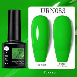 UR SUGAR 7.5ml Thermal Ultra-thin Glitter Gel Soak Off UV Gel Color-chaging Snowflake Temperature Color Change Nail Art Varnish