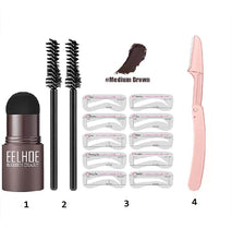 Load image into Gallery viewer, 2023 Professional One Step Eyebrow Stamp Shaping Set Pen Pencil Waterproof Makeup For Women Perfect Brows Stencil And Kit Tattoo