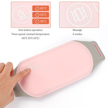 Load image into Gallery viewer, Washable Menstrual Heating Pad Electric Warm Lady Uterus Reduce Menstrual Stomachache Waist Pain Hot Compress 6 Modes Massager