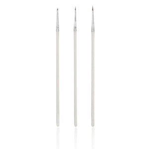 3Pcs French Stripe Nail Art Liner Brush Set 3D Tips Line Stripes DIY Drawing Pen UV Gel Brushes Painting Pen Manicure Tools