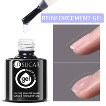 Load image into Gallery viewer, UR SUGAR 7.5ml 7ml Glass Bottle Milky Jelly White Gel Nail Polish White Color UV Led Gel Varnish For Manicure Nail Art Base Top