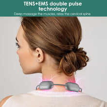 Load image into Gallery viewer, Micro-current Cervical Spine Massager Electric Neck Massager Smart TENS+EMS Portable Hot Compress Shoulder and Neck Massager