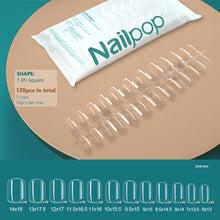 Load image into Gallery viewer, NAILPOP 120pcs False Nails Acrylic Press on Nails Coffin Artificial Nails Clear Fake Nail Tips for Extension Manicure Tool