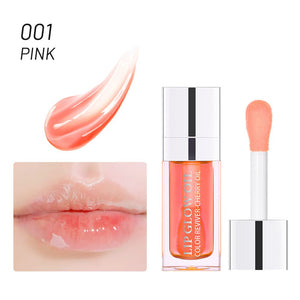 Clear Fashion 6ml Crystal Jelly Moisturizing Lip Oil Plumping Lip Gloss Sexy Plump Lip Glow Oil Tinted Lip Plumper Lips Makeup