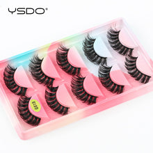 Load image into Gallery viewer, YSDO 5 Pairs Eyelashes Natural Long 3D Mink Lashes Fluffy Volume Mink False Eyelashes Cruelty Free Wispy Lashes Makeup Cilios