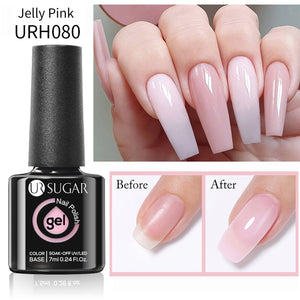 UR SUGAR 7ml Gold Glitter Gel Nail Polish Platinum Shining Mineral Sequins Soak Off UV LED Gel Nail Semi Permanent Manicure
