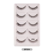 Load image into Gallery viewer, Eye makeup accessories 5 pairs set Cos cross false eyelashes Lash Extension 3D bunch Japanese Fairy Little Devil Cosplay 5 Pairs