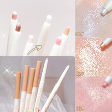 Load image into Gallery viewer, Diamond Glitter Eyeshadow Liner Pencil Eye Makeup Highlighter Waterproof Matte Pink Silkworm Champagne Gold Eyeliner Pen