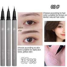 Load image into Gallery viewer, New 3/1Pc Waterproof Liquid Eyebrow Easy To Color Sweat-proof Eyebrow Pen 0.01MM Ultra Thin Head Eye Makeup Cosmetic Wholesale