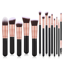 Load image into Gallery viewer, FJER Makeup Brushes Premium Synthetic Foundation Powder Concealers Eye Shadows Makeup Kit 9PCS-24 PCS Brush Set (Black Rose)