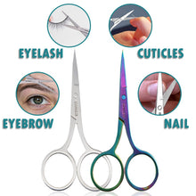 Load image into Gallery viewer, 1Pcs Eyebrow Scissor Makeup Eyelash Trimmer  Facial Hair Remover Manicure Scissor Nail Cuticle Tool Beauty Scissors