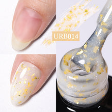 Load image into Gallery viewer, UR SUGAR 7ml Gold Glitter Gel Nail Polish Platinum Shining Mineral Sequins Soak Off UV LED Gel Nail Semi Permanent Manicure