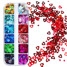 Load image into Gallery viewer, Holographic Butterfly Flakes Nail Art Glitter Sparkly 3D Laser Butterfly Sequins Tips DIY Polish Nail Art Decorations Manicure