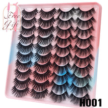Load image into Gallery viewer, AYRMILLA 5/20Pairs 3D Mink Lashes Natural False Eyelashes Dramatic Thick Fake Eyelash Extension Faux Cils Wholesale Makeup Tools