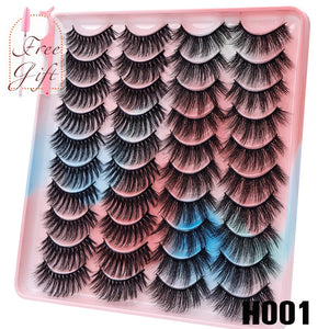 AYRMILLA 5/20Pairs 3D Mink Lashes Natural False Eyelashes Dramatic Thick Fake Eyelash Extension Faux Cils Wholesale Makeup Tools