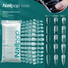 Load image into Gallery viewer, NAILPOP 120pcs False Nails Acrylic Press on Nails Coffin Artificial Nails Clear Fake Nail Tips for Extension Manicure Tool