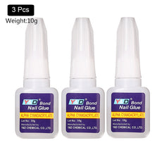 Load image into Gallery viewer, 10g Fast Drying Nail Glue for False Nails Glitter Acrylic Nail Rhinestone Decoration Extension Glue Adhensive Nail Care Tool