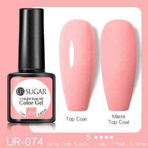 UR SUGAR 7.5ML Dark Blue Matte Top Coat Color UV Nail Gel Polish Semi Permanent Soak Off UV LED Gel Nail Gel Nail Art DIY Design