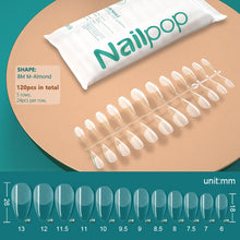 Load image into Gallery viewer, NAILPOP 120pcs False Nails Acrylic Press on Nails Coffin Artificial Nails Clear Fake Nail Tips for Extension Manicure Tool